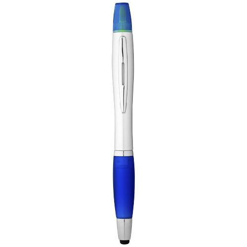 Penna a sfera con stylus ed evidenziatore Nash (inchiostro nero)